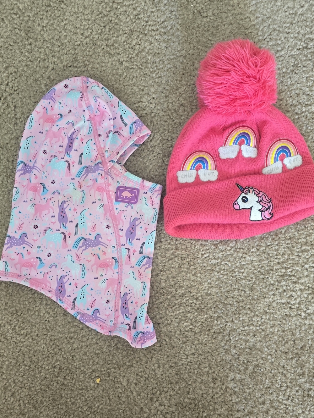 Turtle Fur Pink Unicorn Balaclava & Beanie Bundle